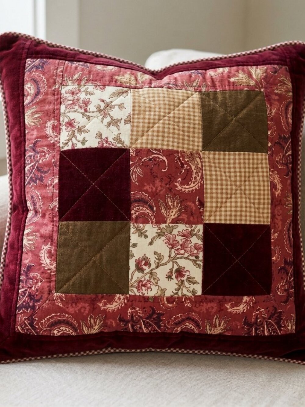 Patchwork Pillow - Picture 3 of 15